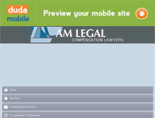 Tablet Screenshot of amlegalcompensationlawyers.com.au